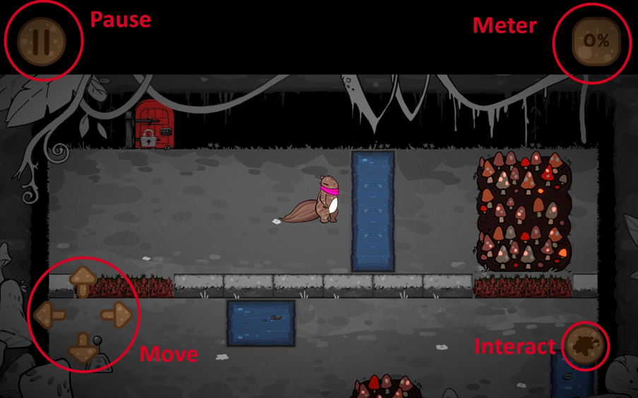 HUD mockup — the final UI layout that required careful asset specification for the artists